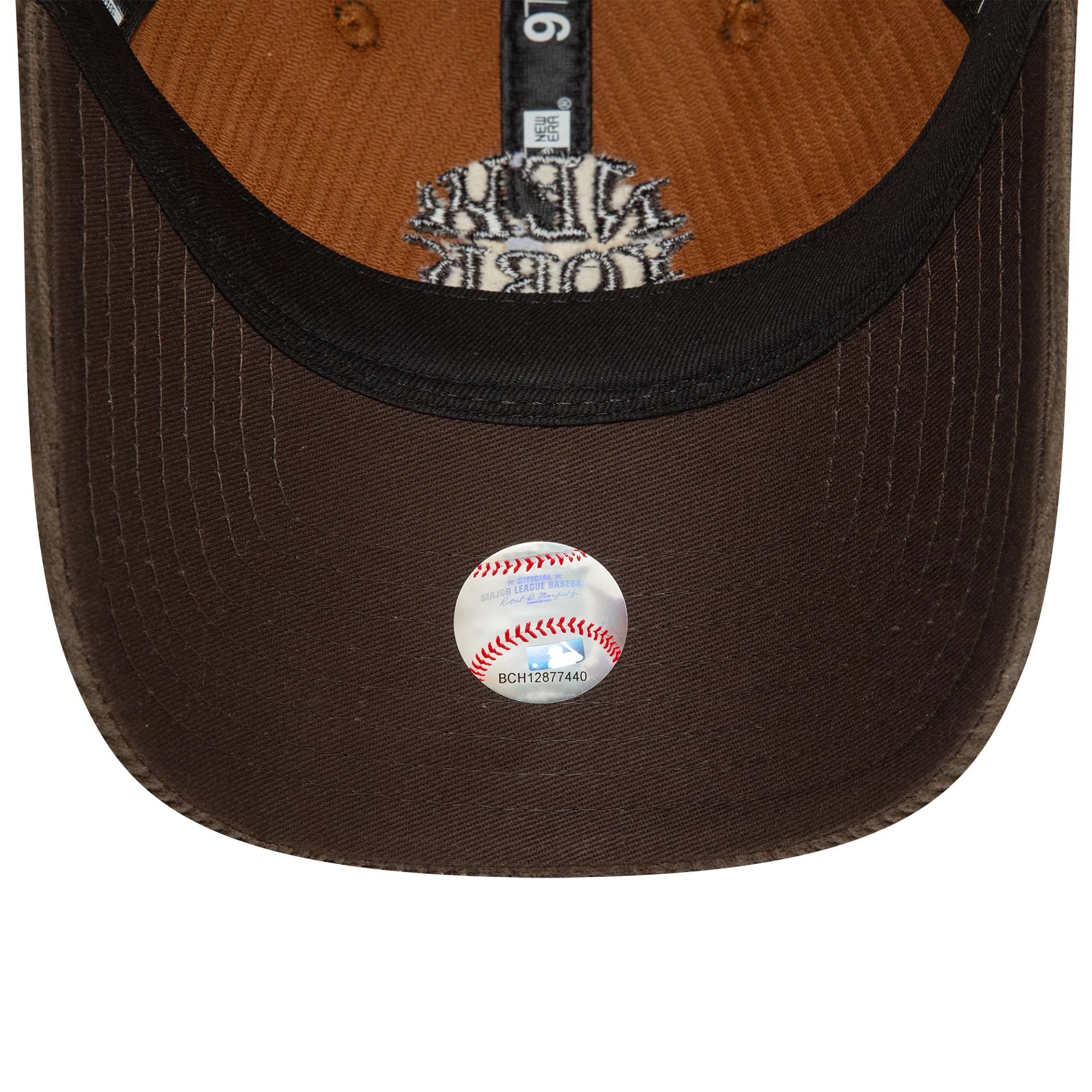 This is a  Womens New Era Cord Dark Brown 9TWENTY Adjustable Cap 5