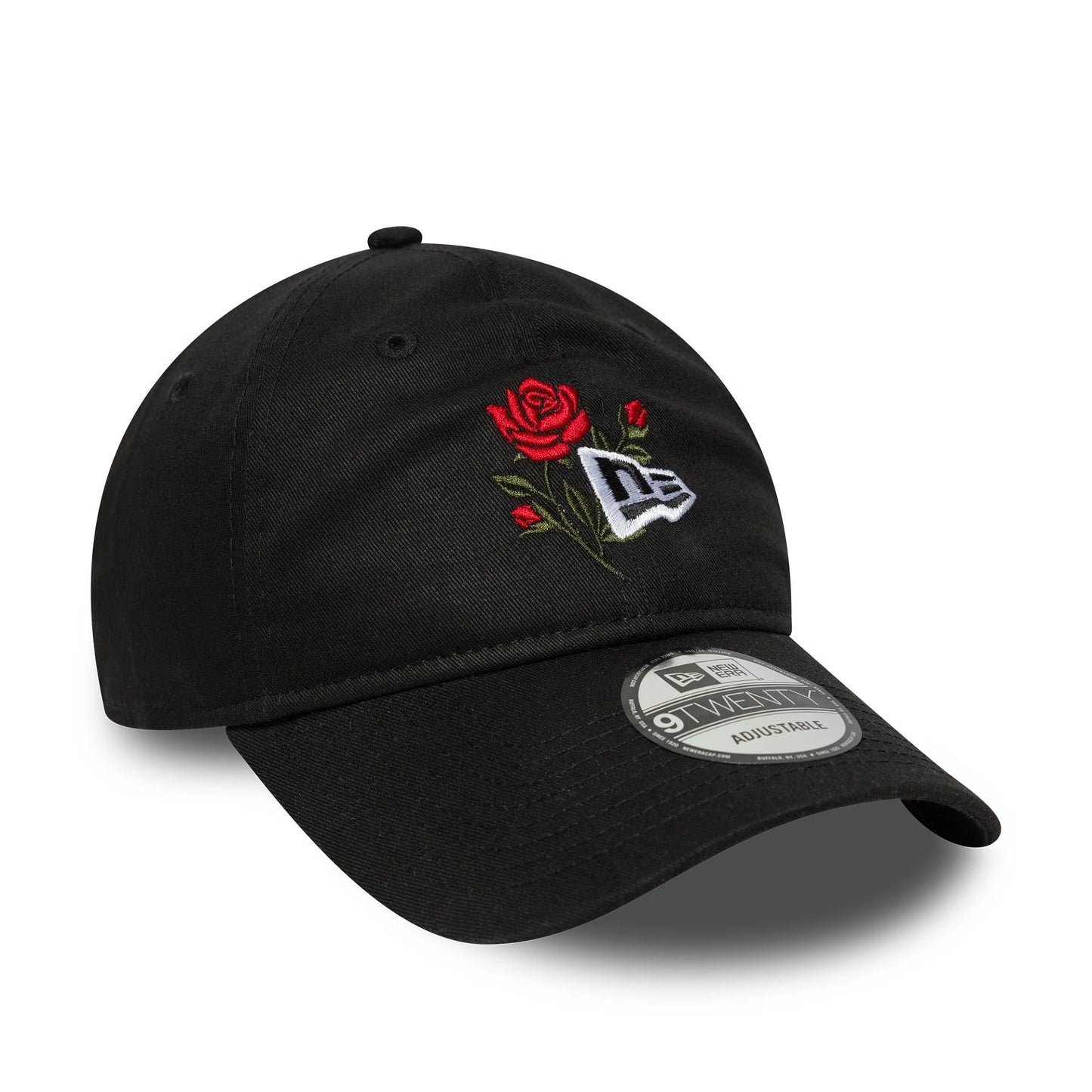 This is a  New Era Rose Icon Black 9TWENTY Adjustable Cap 4