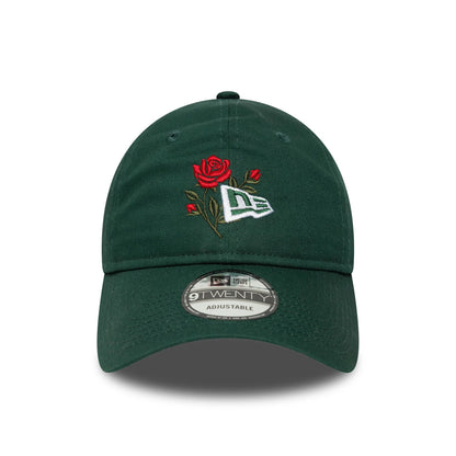 This is a  New Era Rose Icon Dark Green 9TWENTY Adjustable Cap 3