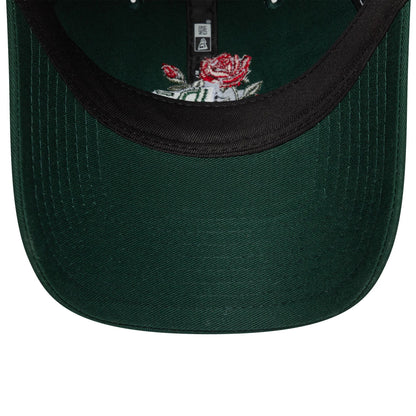 This is a  New Era Rose Icon Dark Green 9TWENTY Adjustable Cap 2