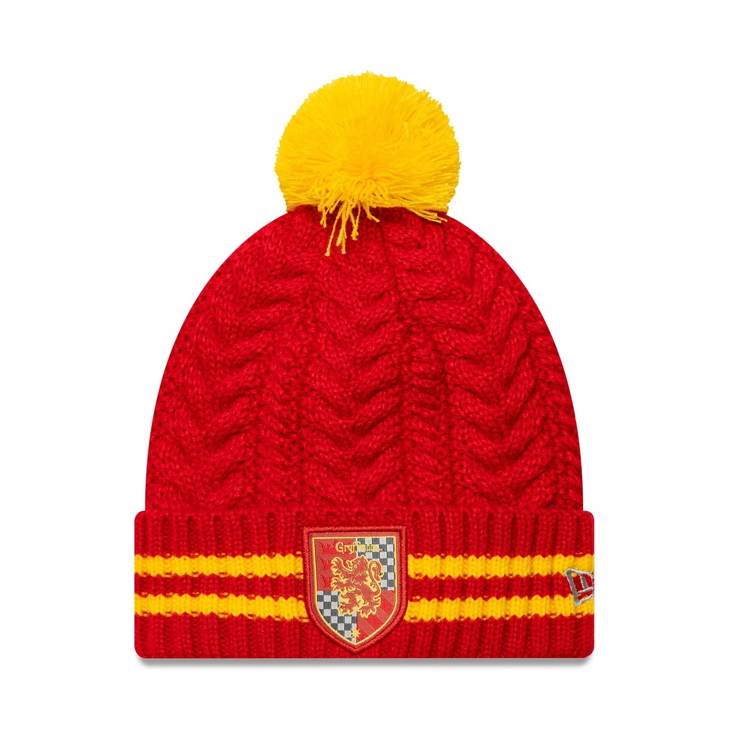 This is a Harry Potter Youth Harry Potter Red Bobble Knit Beanie Hat 1