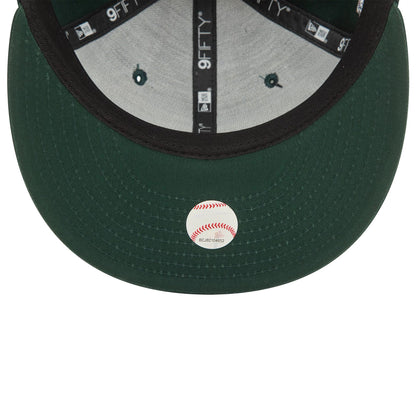 This is a LA Dodgers Wordmark Patch Dark Green 9FIFTY Snapback Cap 6