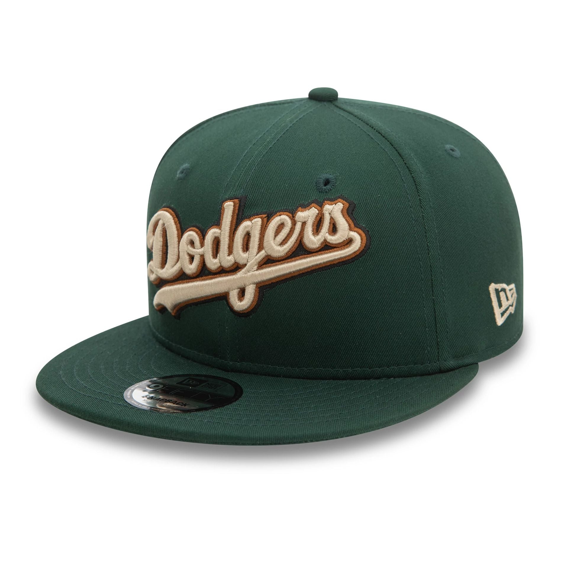 This is a LA Dodgers Wordmark Patch Dark Green 9FIFTY Snapback Cap 3