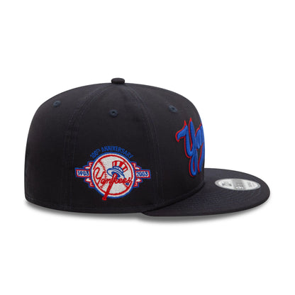 This is a New York Yankees Wordmark Patch Navy 9FIFTY Snapback Cap 4