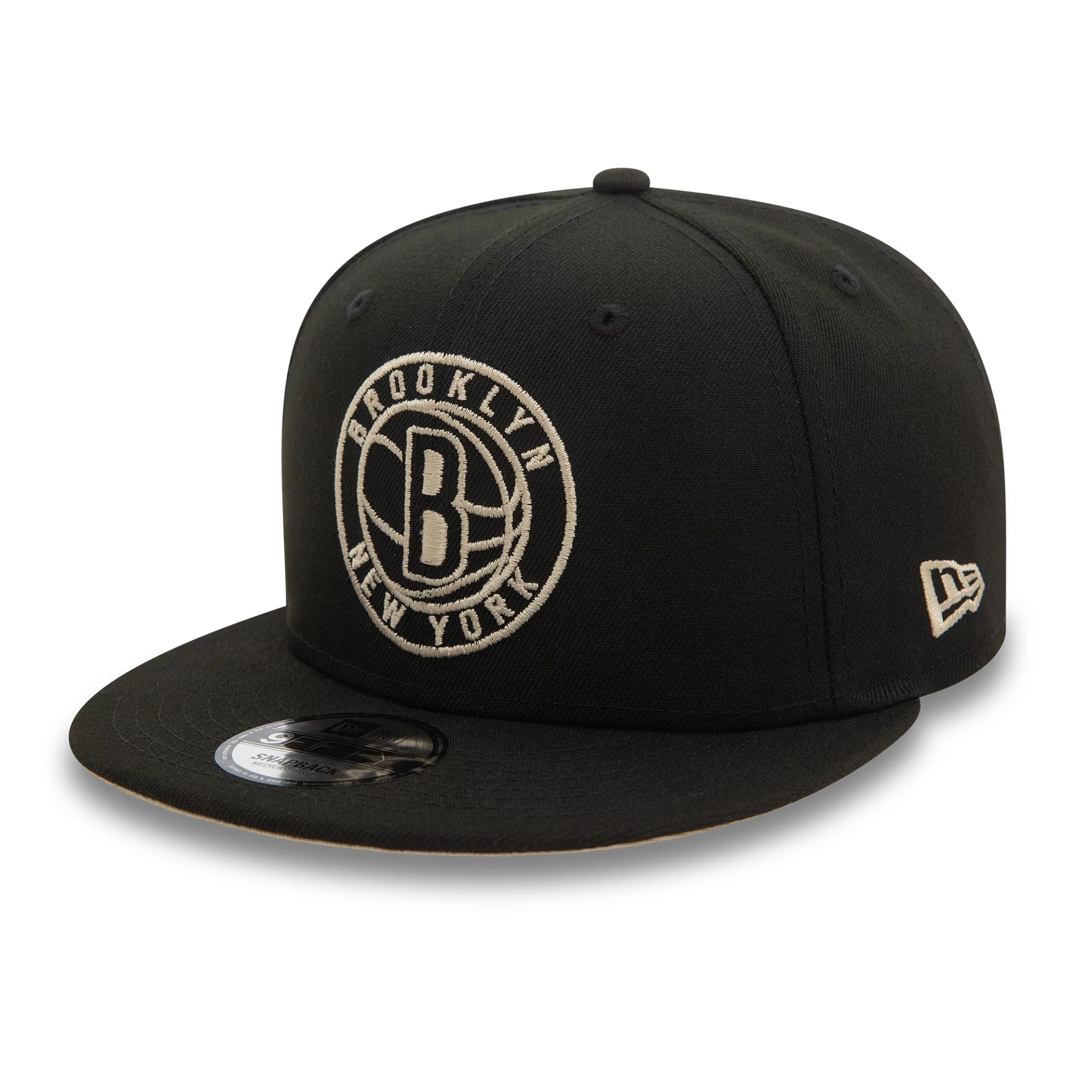 This is a Brooklyn Nets NBA Wordmark Black 9FIFTY Snapback Cap 4