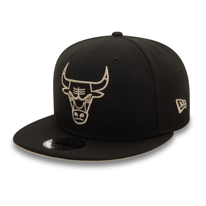 This is a Chicago Bulls NBA Wordmark Black 9FIFTY Snapback Cap 4