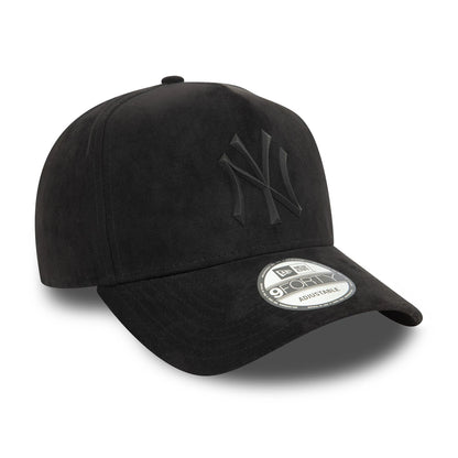 This is a New York Yankees Faux Suede Black 9FORTY E-Frame Cap 3