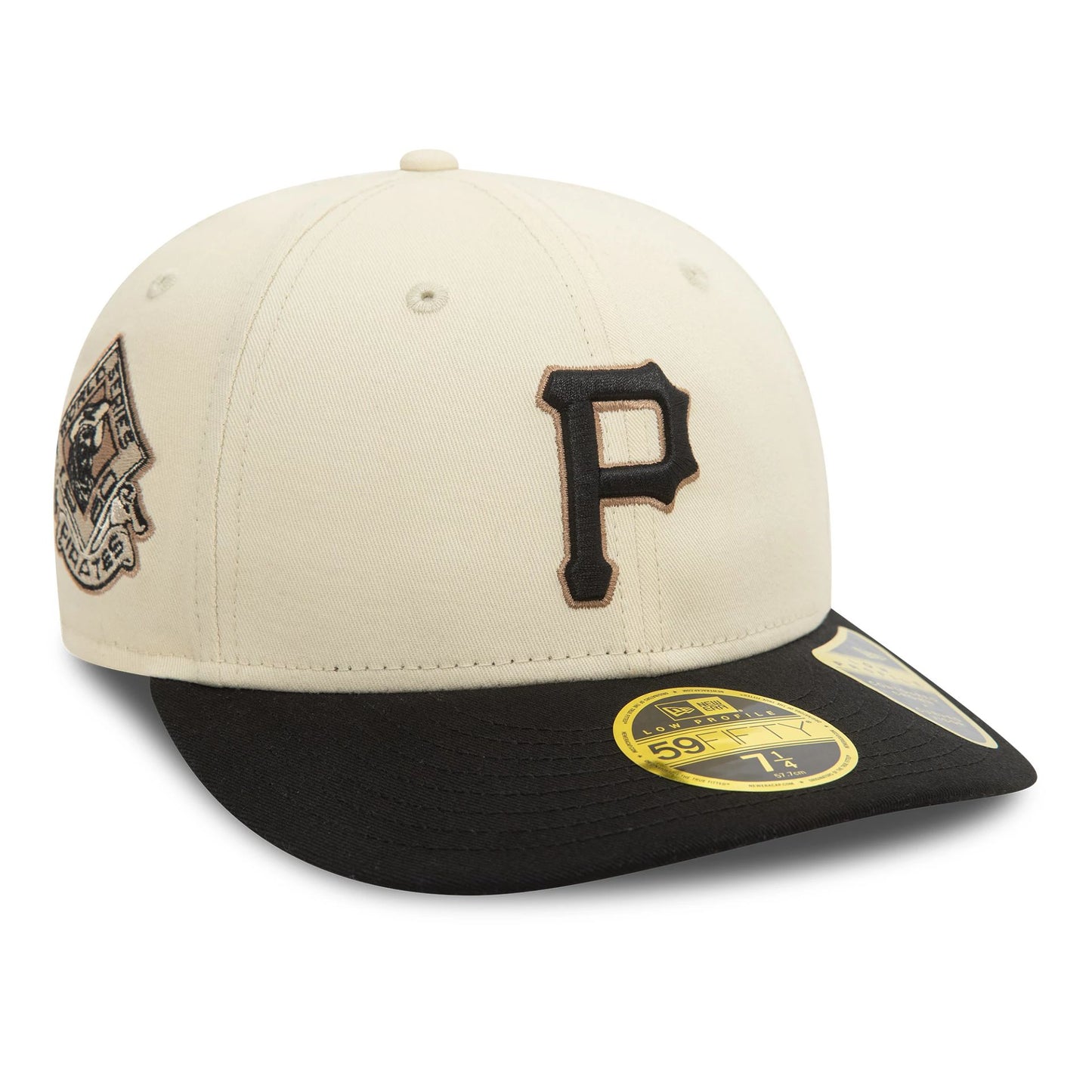 This is a Pittsburgh Pirates Seasonal World Series Cream Low Profile 59FIFTY Fitted Cap 1