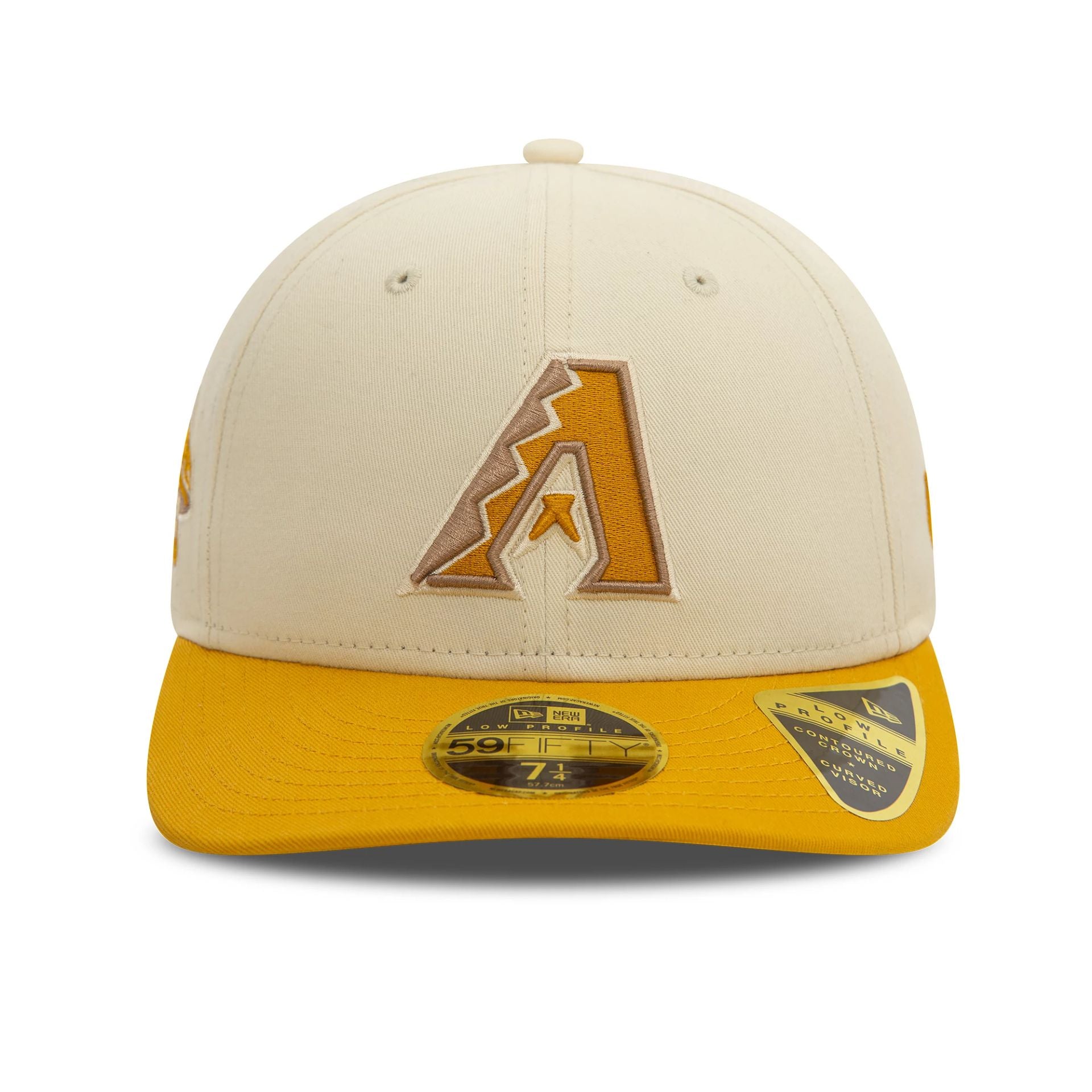 This is a Arizona Diamondbacks Seasonal World Series Cream Low Profile 59FIFTY Fitted Cap 2