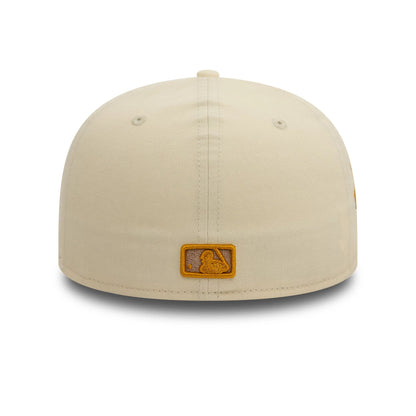 This is a Arizona Diamondbacks Seasonal World Series Cream Low Profile 59FIFTY Fitted Cap 5