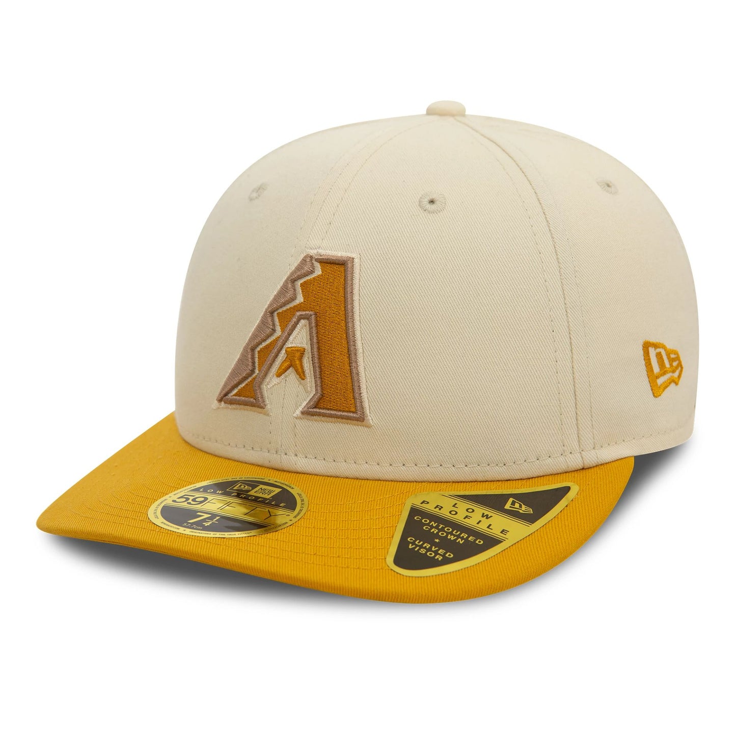 This is a Arizona Diamondbacks Seasonal World Series Cream Low Profile 59FIFTY Fitted Cap 3