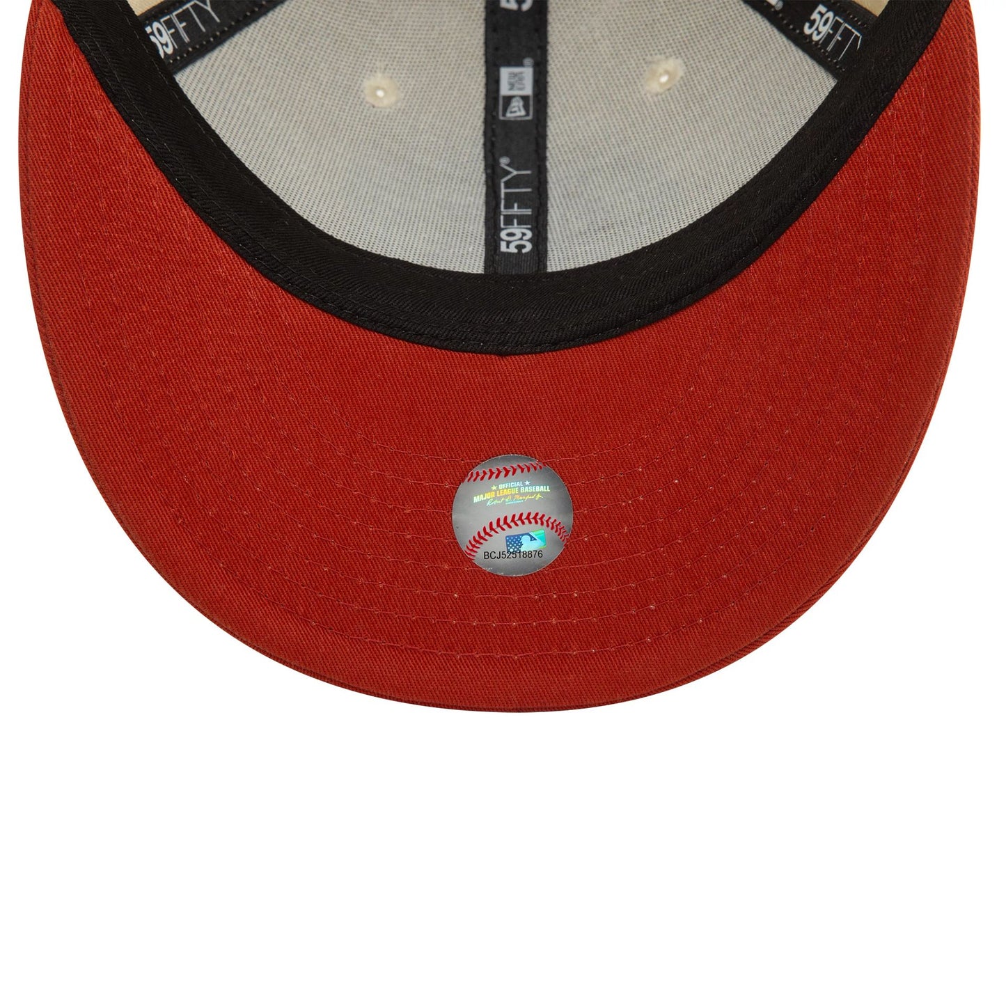 This is a St. Louis Cardinals Seasonal World Series Cream Low Profile 59FIFTY Fitted Cap 6