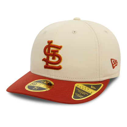 This is a St. Louis Cardinals Seasonal World Series Cream Low Profile 59FIFTY Fitted Cap 3