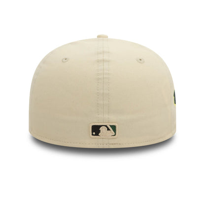 This is a Atlanta Braves Seasonal World Series Cream Low Profile 59FIFTY Fitted Cap 5