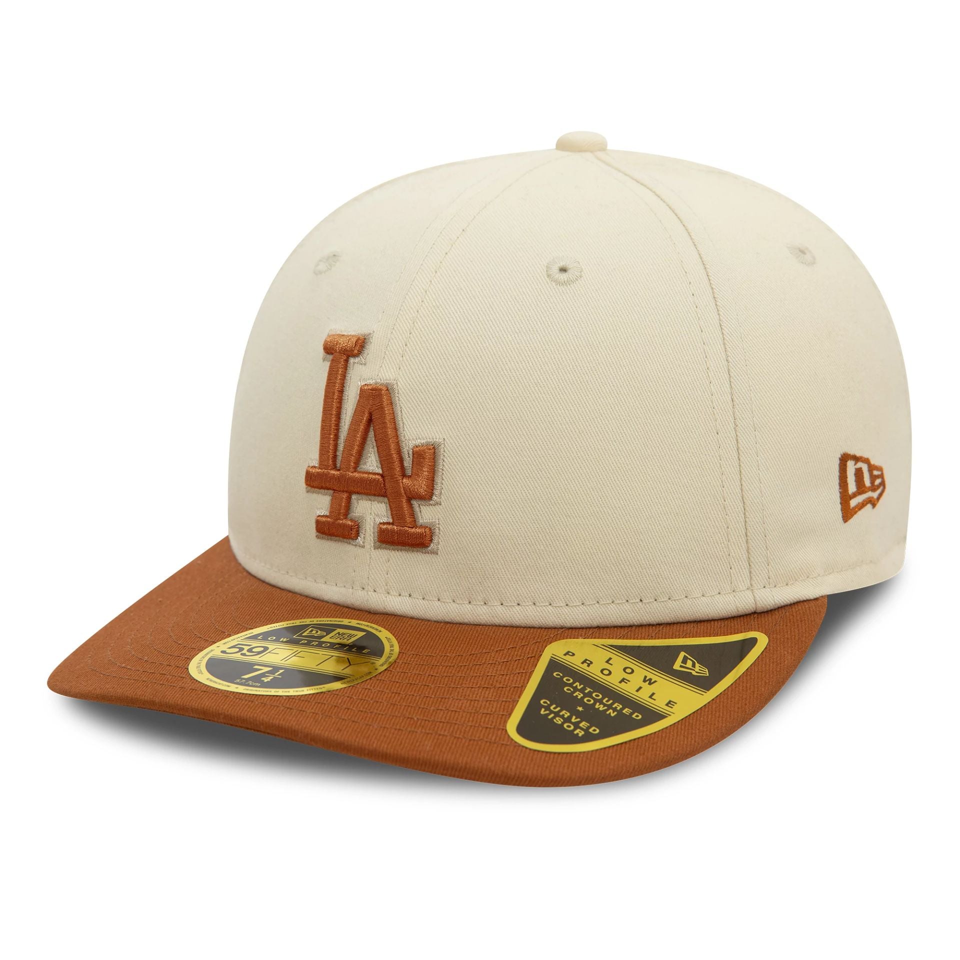 This is a LA Dodgers Seasonal World Series Cream Low Profile 59FIFTY Fitted Cap 3