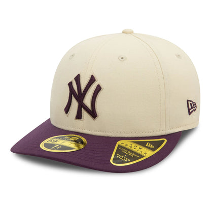 This is a New York Yankees Seasonal World Series Cream Low Profile 59FIFTY Fitted Cap 3