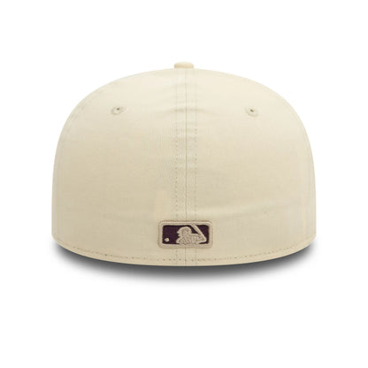 This is a New York Yankees Seasonal World Series Cream Low Profile 59FIFTY Fitted Cap 5