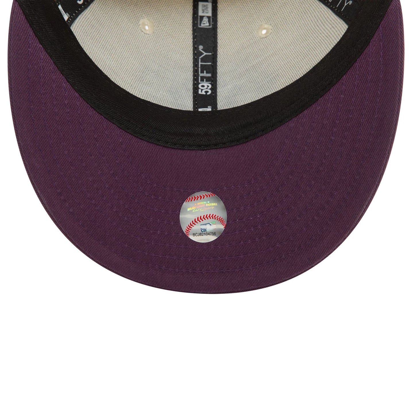 This is a New York Yankees Seasonal World Series Cream Low Profile 59FIFTY Fitted Cap 6