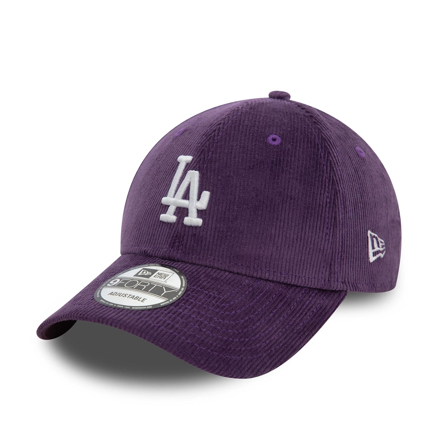 This is a LA Dodgers Cord Dark Purple 9FORTY Adjustable Cap 1