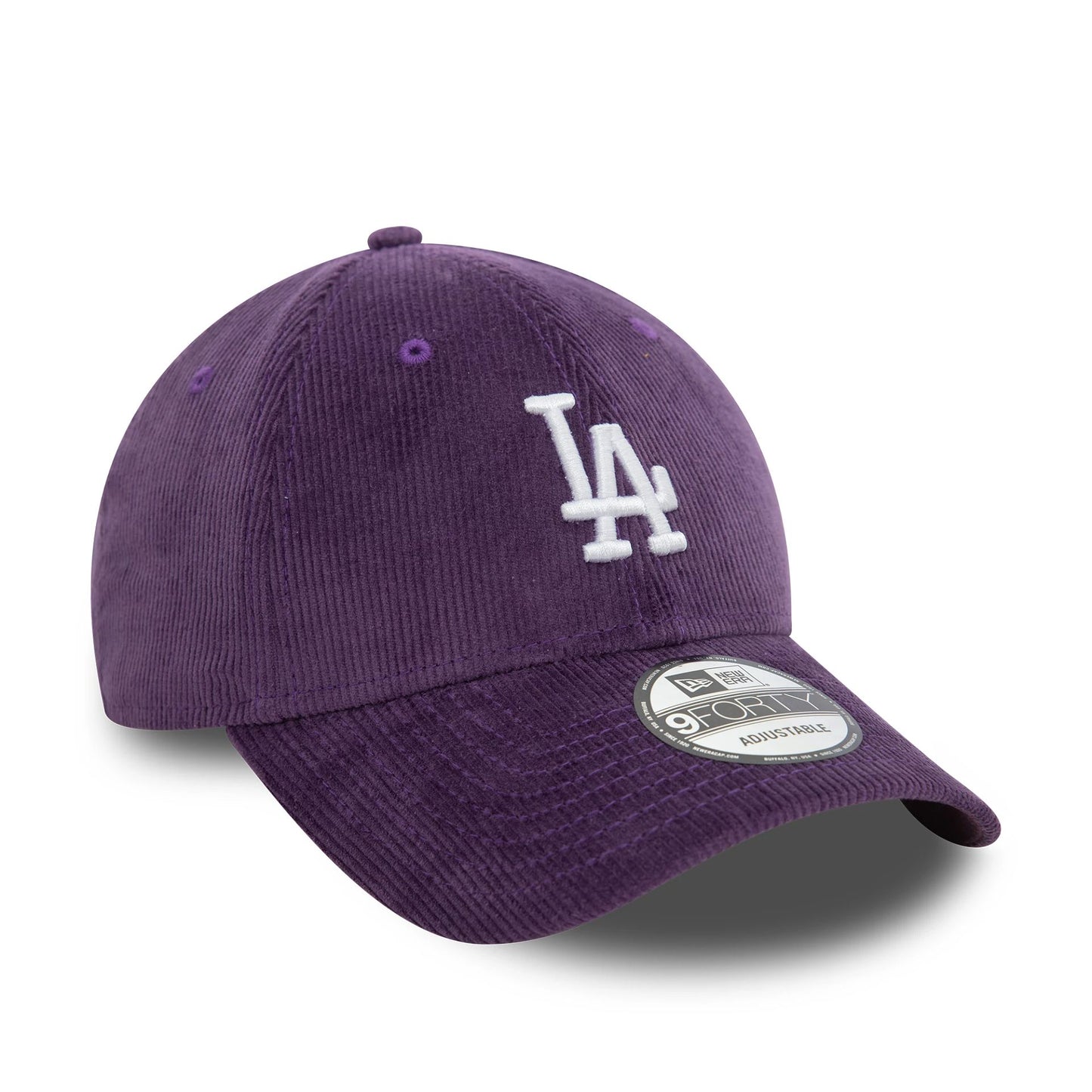 This is a LA Dodgers Cord Dark Purple 9FORTY Adjustable Cap 3