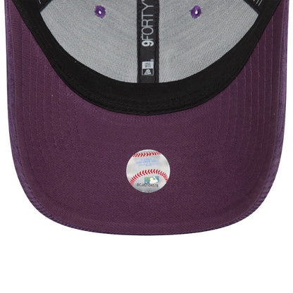 This is a LA Dodgers Cord Dark Purple 9FORTY Adjustable Cap 5