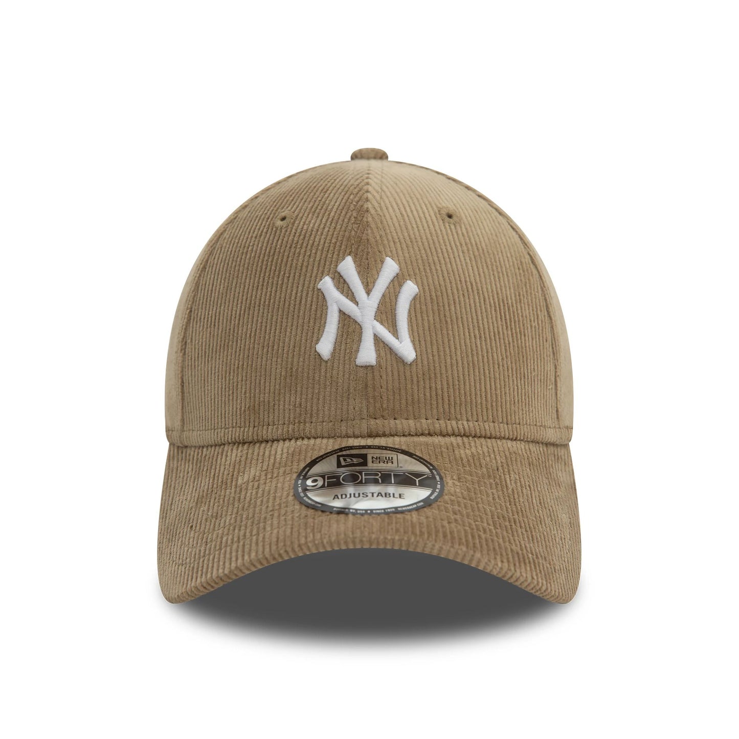 This is a New York Yankees Cord Beige 9FORTY Adjustable Cap 2