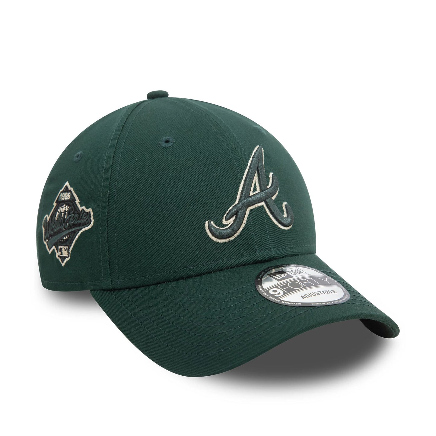 This is a Atlanta Braves Seasonal World Series Dark Green 9FORTY Adjustable Cap 1