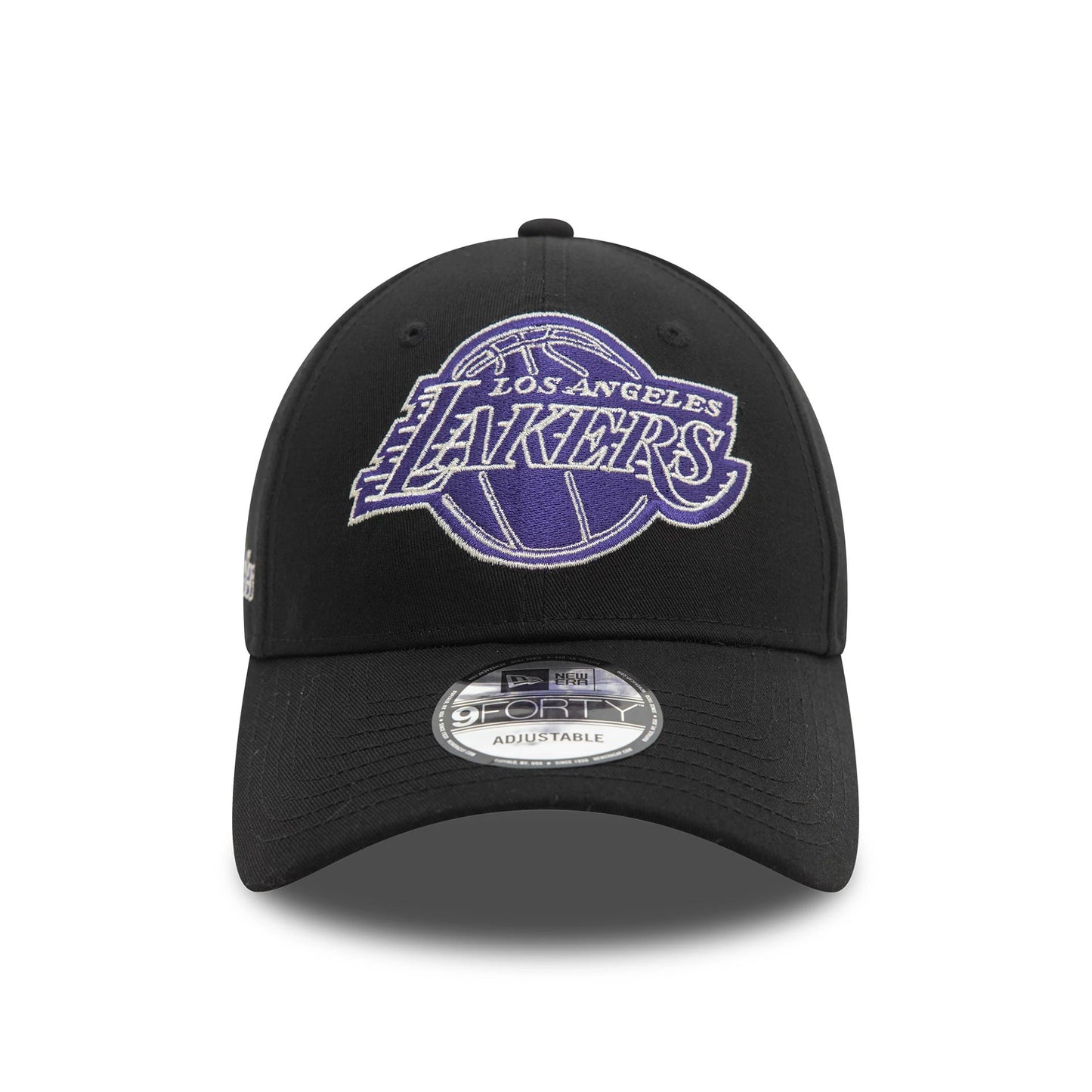 This is a LA Lakers NBA Metallic Black 9FORTY Adjustable Cap 2