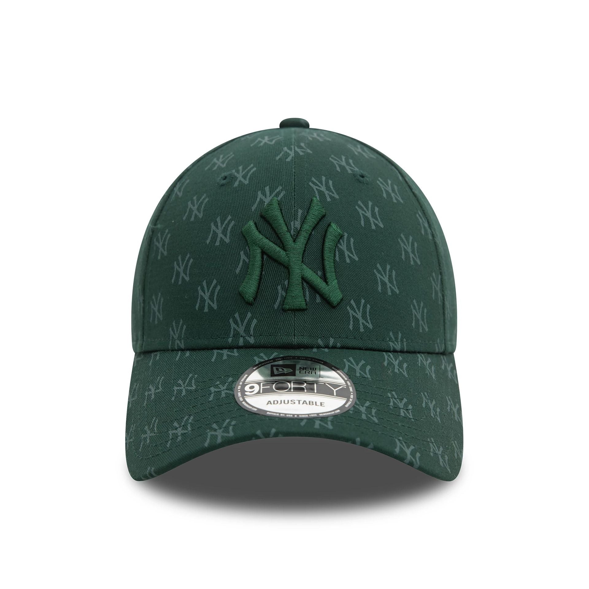 This is a New York Yankees Team Monogram Dark Green 9FORTY Adjustable Cap 2