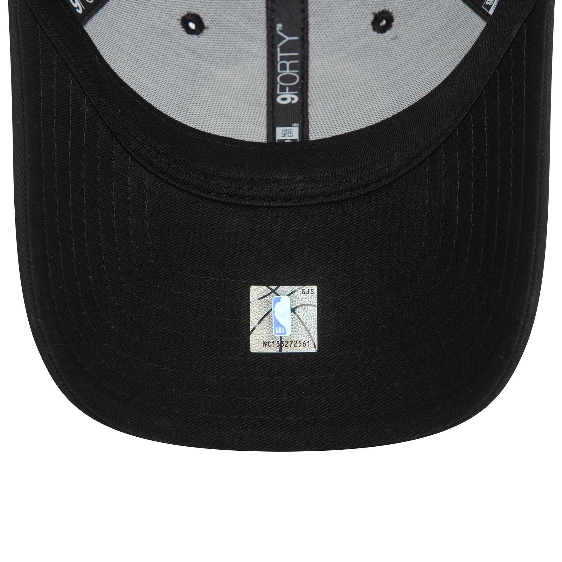 This is a Brooklyn Nets NBA Metallic Black 9FORTY Adjustable Cap 6