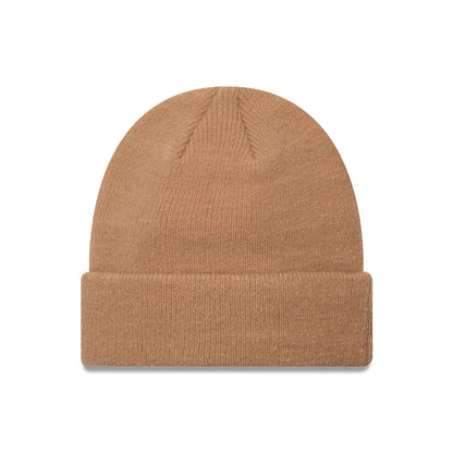 This is a  New Era Seasonal Beige Cuff Knit Beanie Hat 2