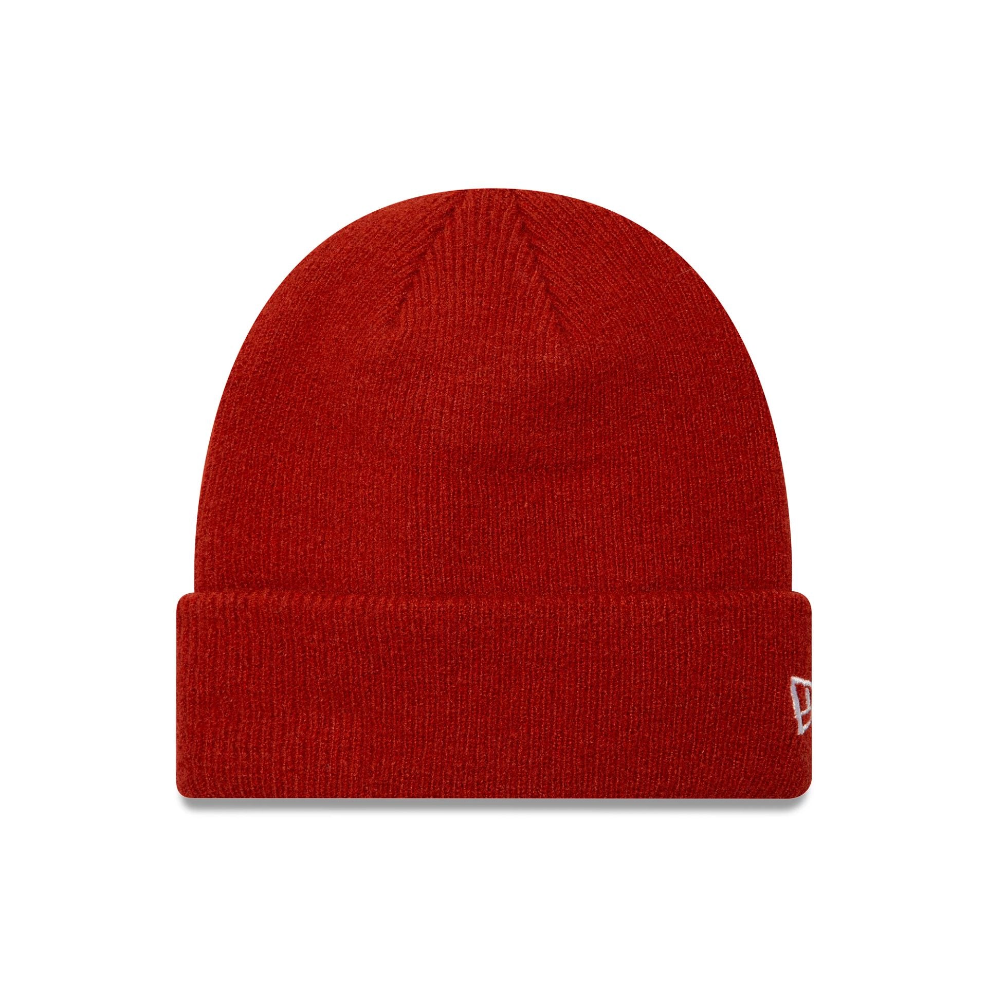 This is a  New Era Seasonal Red Cuff Knit Beanie Hat 1