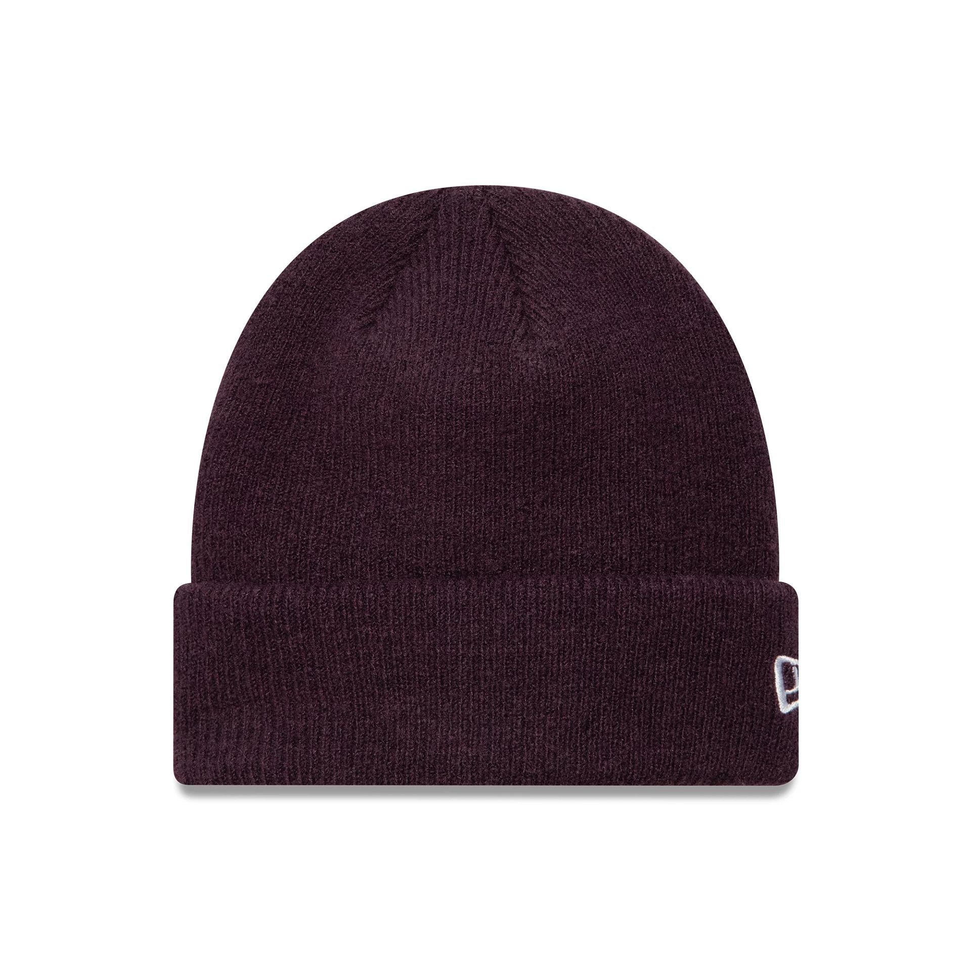 This is a  New Era Seasonal Dark Purple Cuff Knit Beanie Hat 1