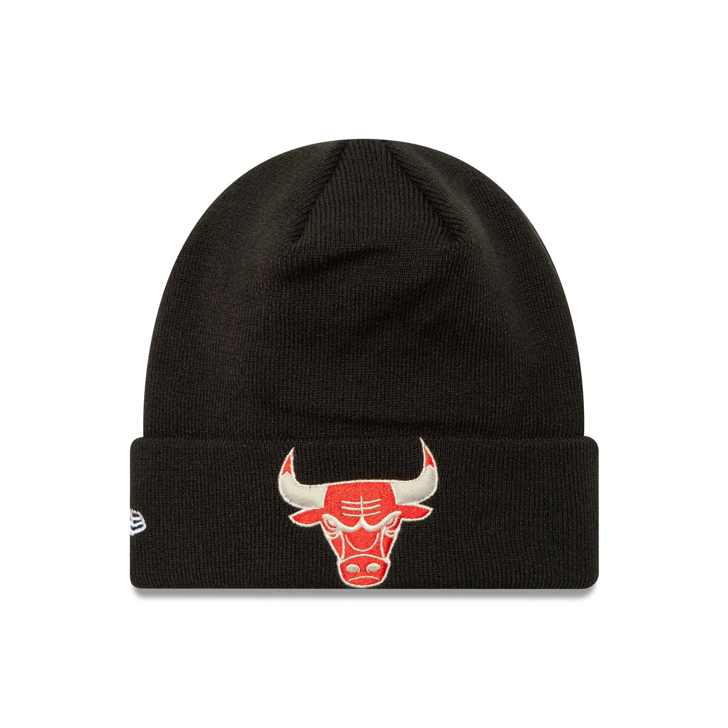 This is a Chicago Bulls NBA Metallic Black Cuff Knit Beanie Hat 2