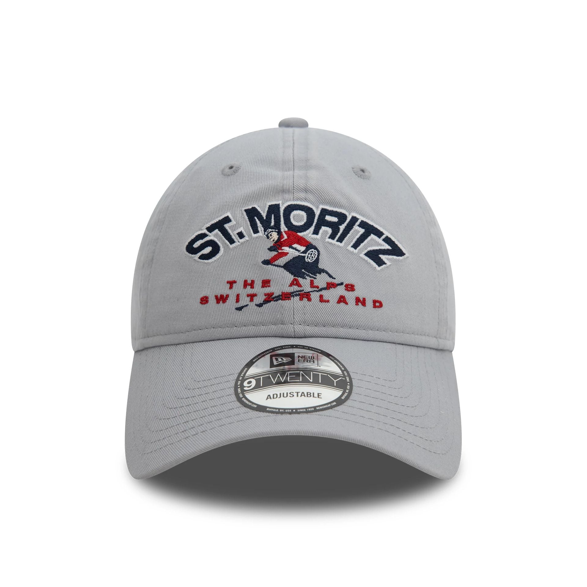 This is a  New Era Washed St. Moritz Ski Grey 9TWENTY Adjustable Cap 2