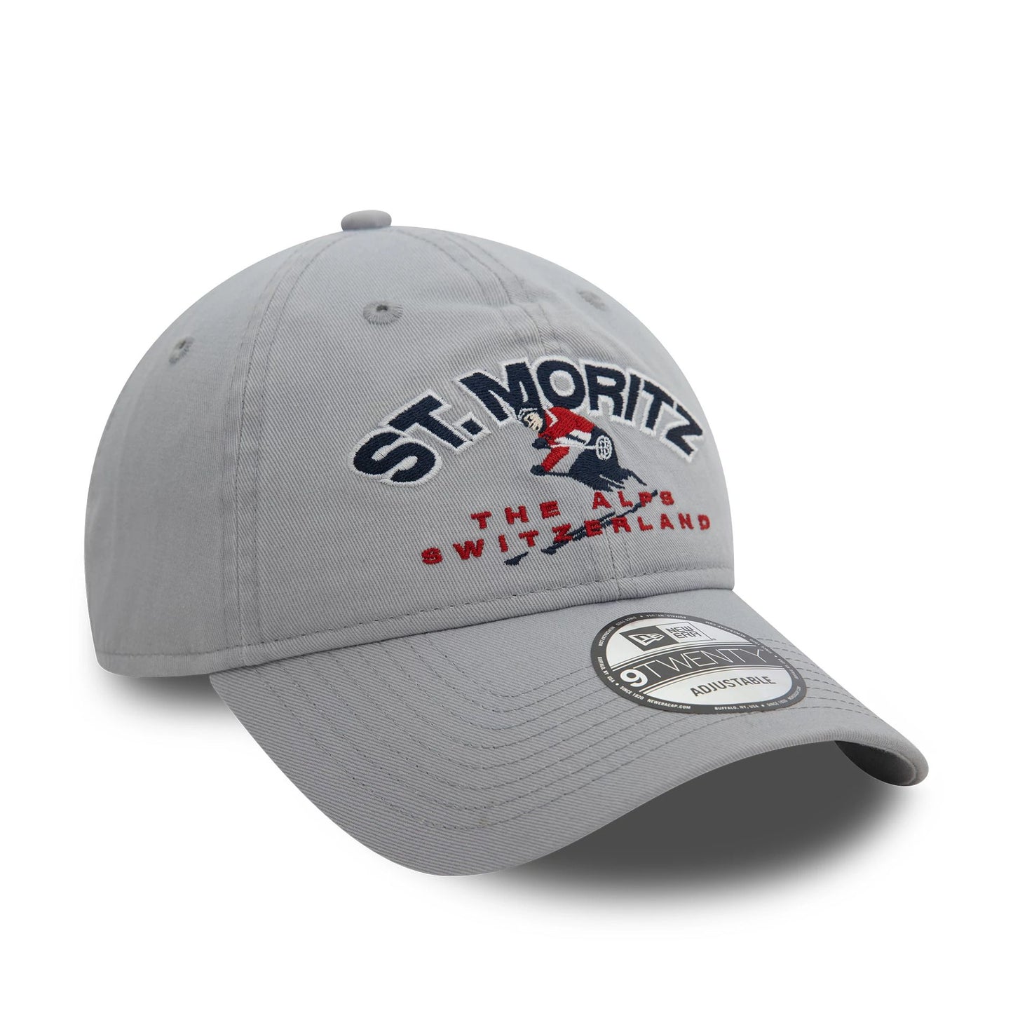 This is a  New Era Washed St. Moritz Ski Grey 9TWENTY Adjustable Cap 3