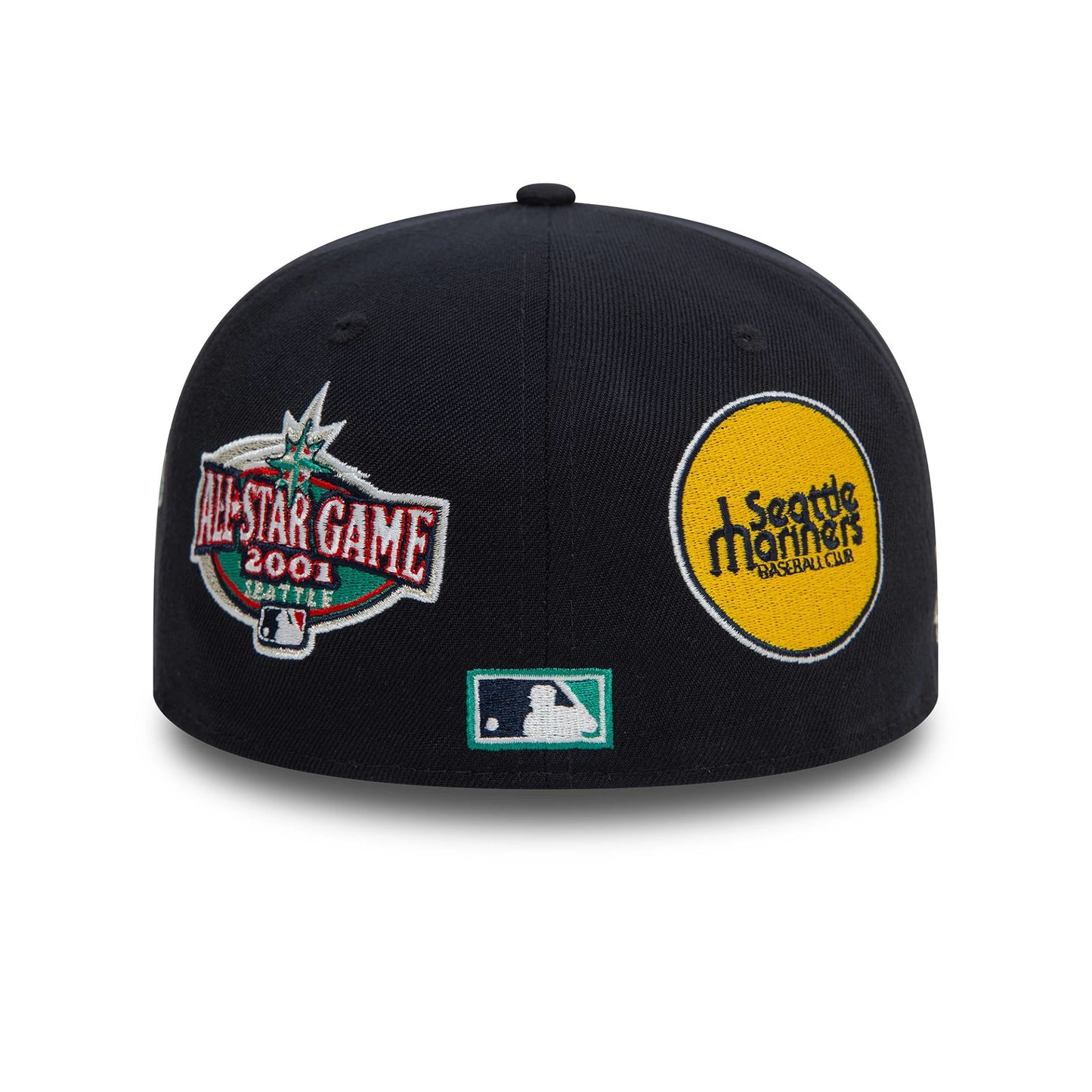 This is a Seattle Mariners MLB Cooperstown Patch Navy 59FIFTY Fitted Cap 2