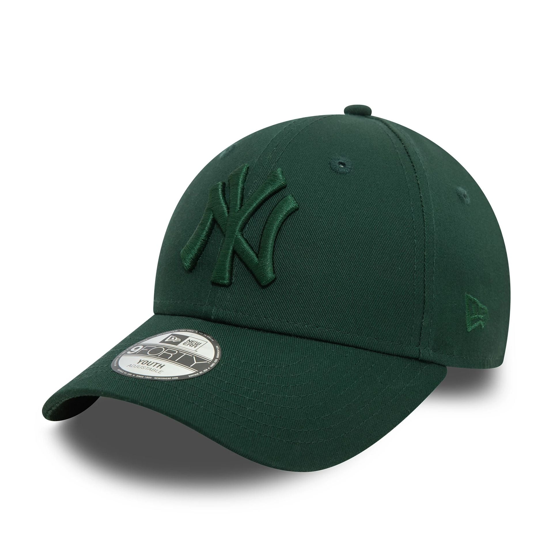 This is a New York Yankees Youth League Essential Dark Green 9FORTY Adjustable Cap 1