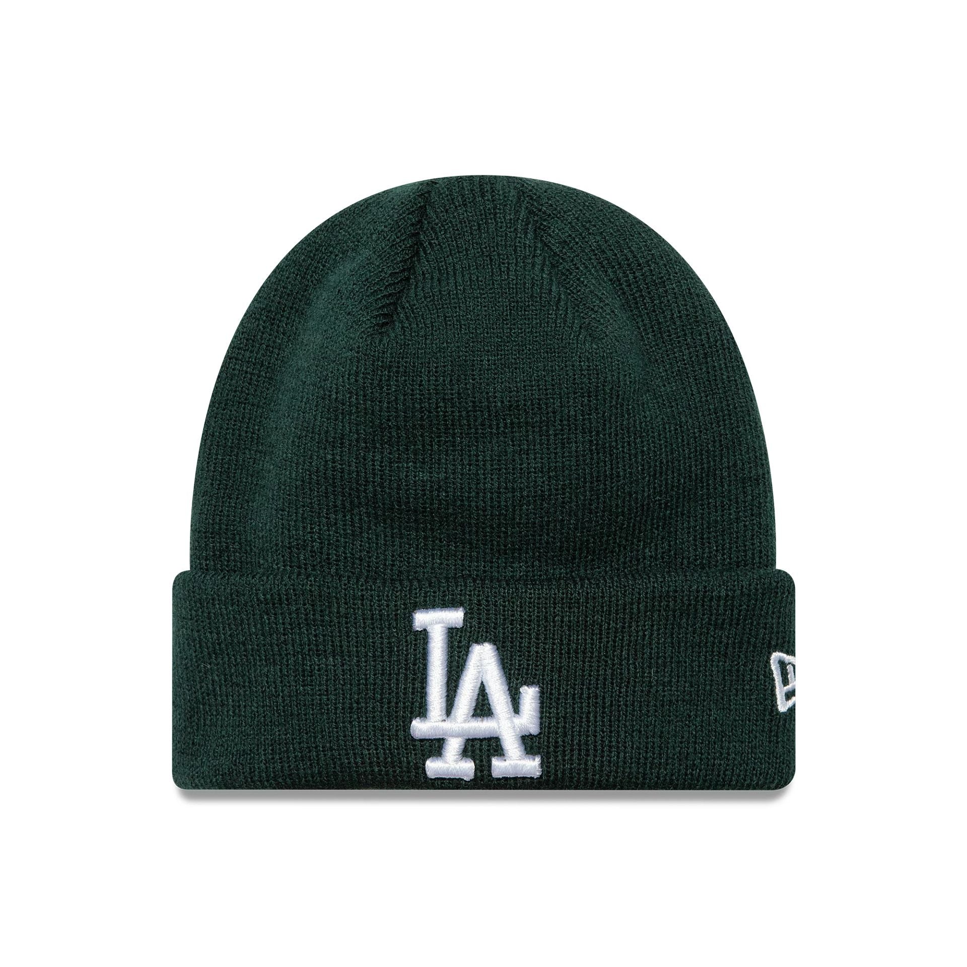 This is a LA Dodgers Infant League Essential Dark Green Cuff Knit Beanie Hat 1