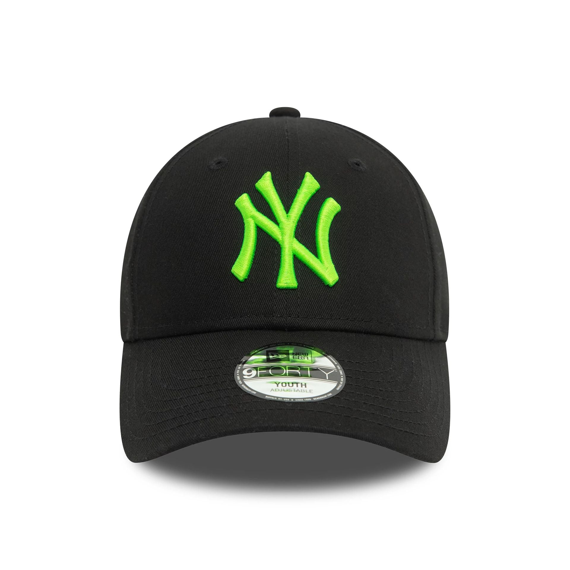 This is a New York Yankees Youth Neon Black 9FORTY Adjustable Cap 2