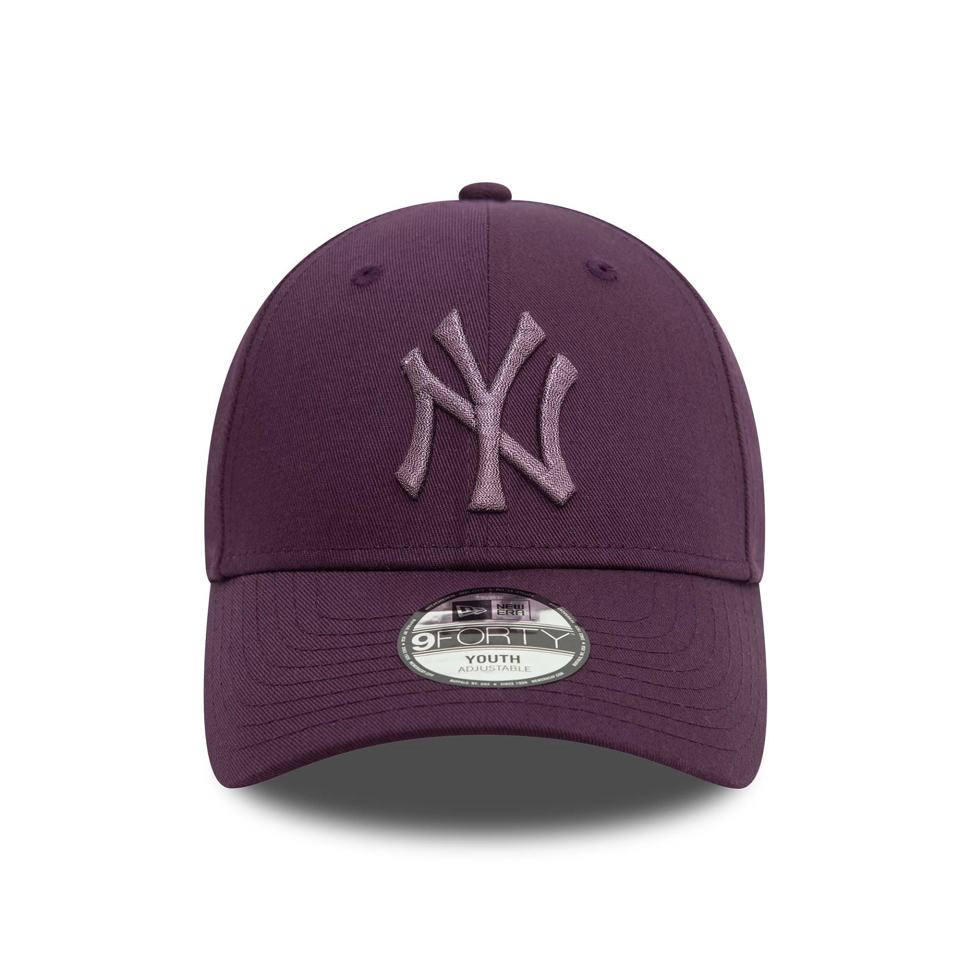 This is a New York Yankees Youth Metallic Dark Purple 9FORTY Adjustable Cap 2