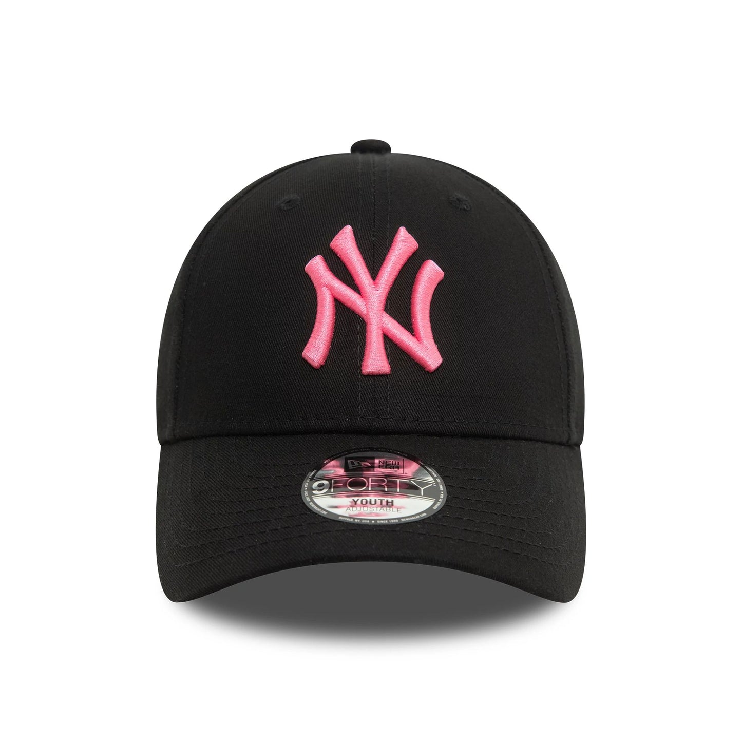 This is a New York Yankees Youth Neon Black 9FORTY Adjustable Cap 2