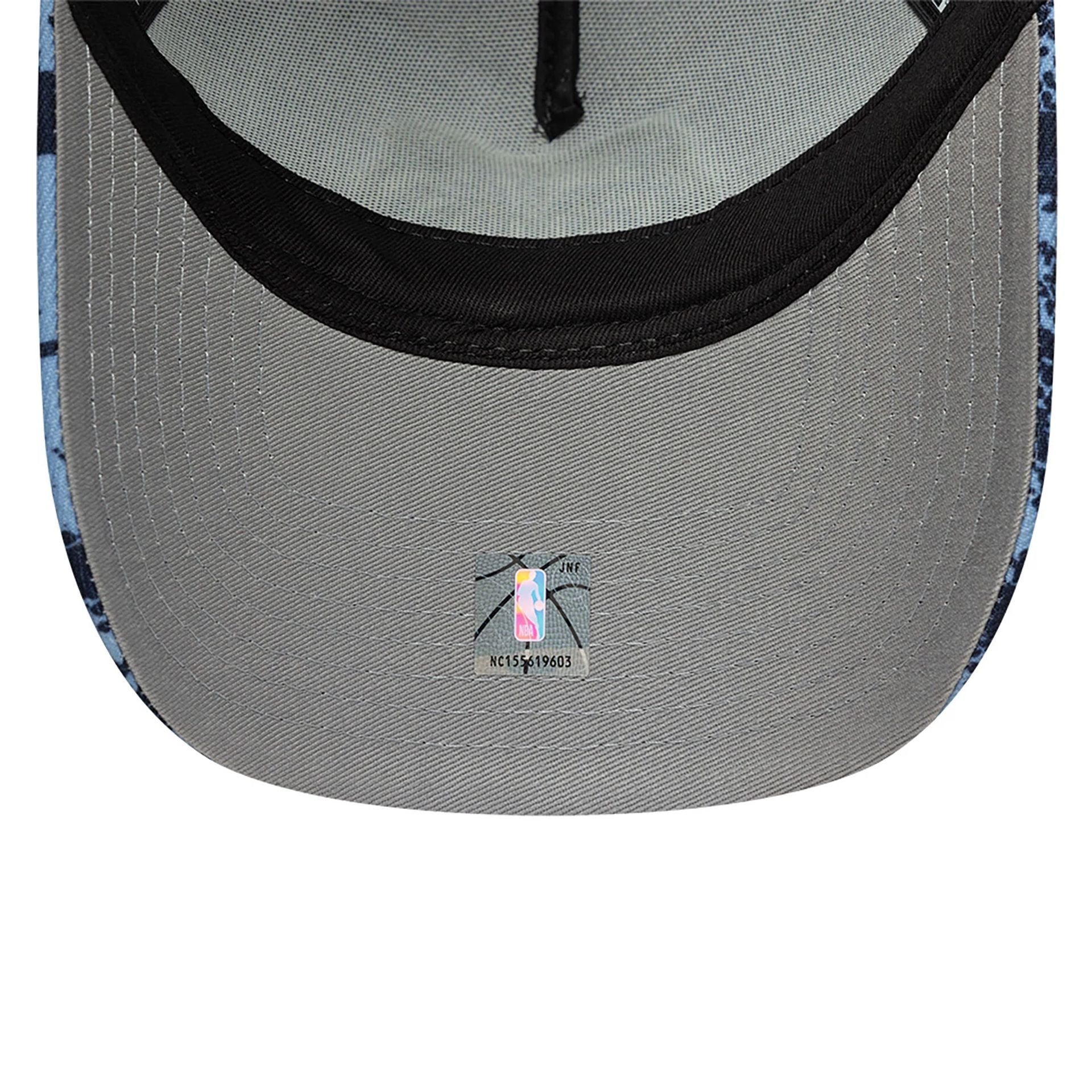 This is a Memphis Grizzlies NBA Tip Off Pastel Blue 9FORTY A-Frame Adjustable Cap 2