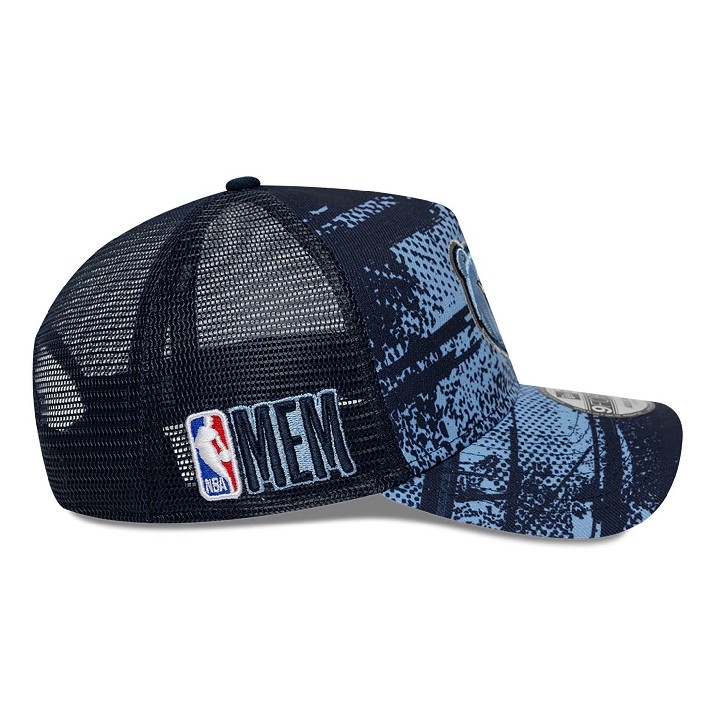 This is a Memphis Grizzlies NBA Tip Off Pastel Blue 9FORTY A-Frame Adjustable Cap 6