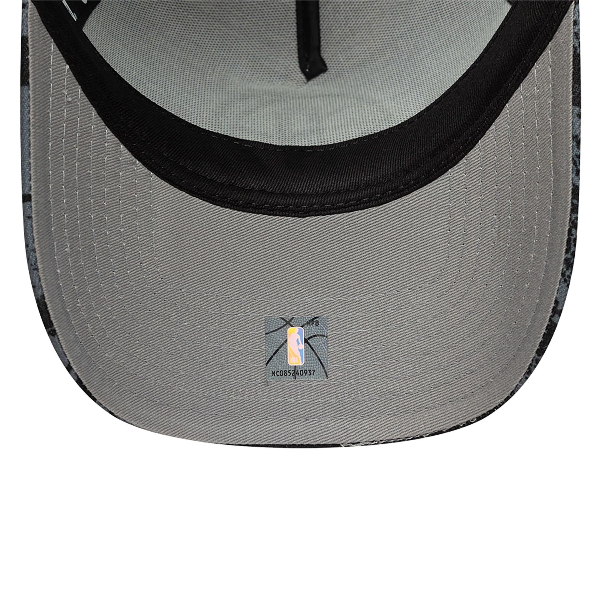 This is a Brooklyn Nets NBA Tip Off Charcoal 9FORTY A-Frame Adjustable Cap 2