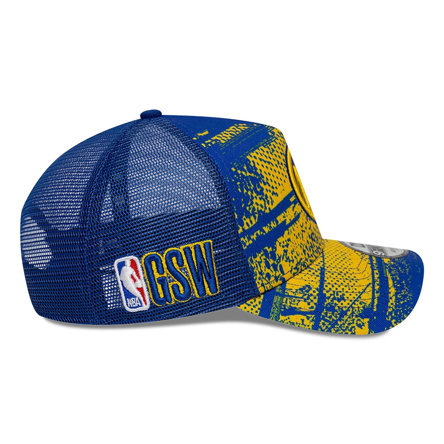 This is a Golden State Warriors NBA Tip Off Yellow 9FORTY A-Frame Adjustable Cap 6