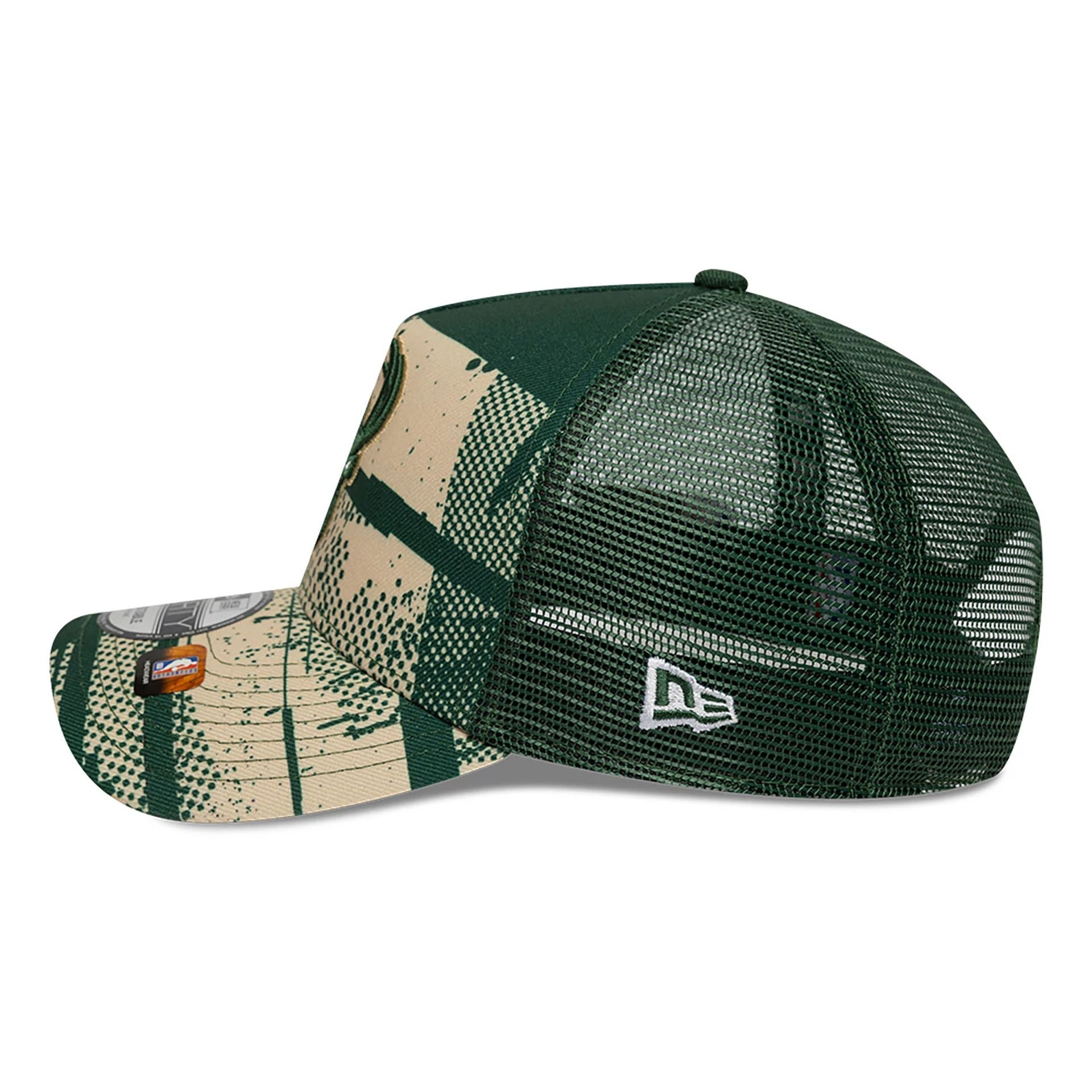 This is a Milwaukee Bucks NBA Tip Off Dark Green 9FORTY A-Frame Adjustable Cap 7