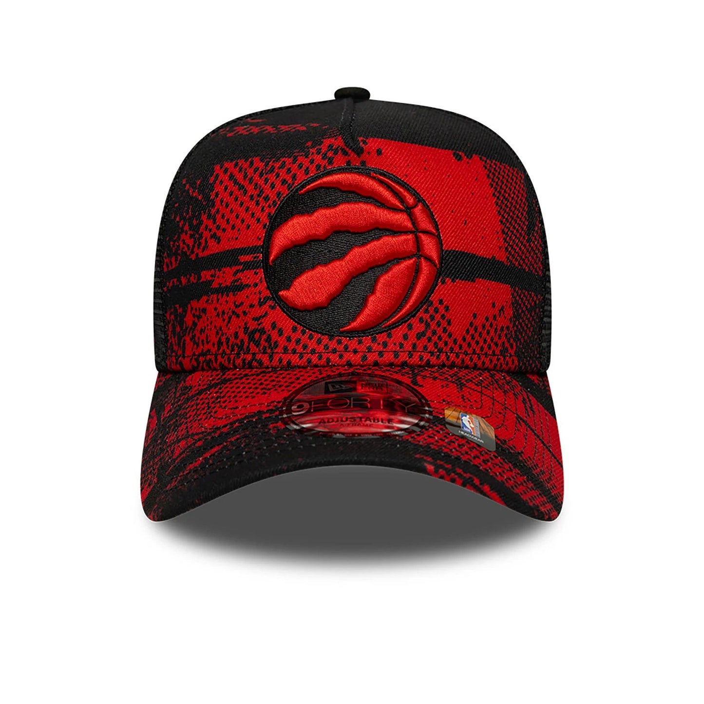 This is a Toronto Raptors NBA Tip Off Red 9FORTY A-Frame Adjustable Cap 3