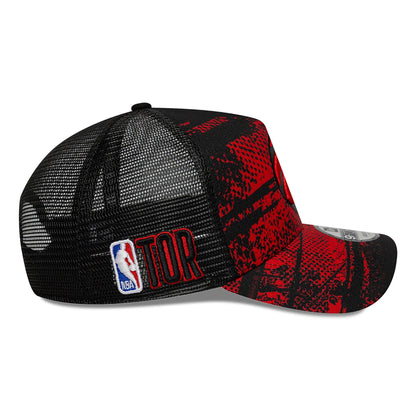 This is a Toronto Raptors NBA Tip Off Red 9FORTY A-Frame Adjustable Cap 6