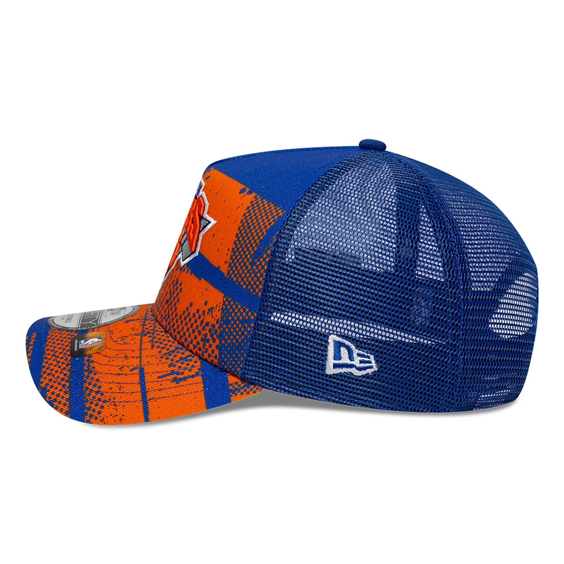 This is a New York Knicks NBA Tip Off Orange 9FORTY A-Frame Adjustable Cap 7